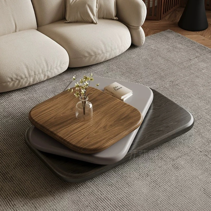 Modern Rotating Coffee Table Apartment Creative Luxury Premium Coffee Tables Unique Minimalist Tavolino Da Salotto Furniture