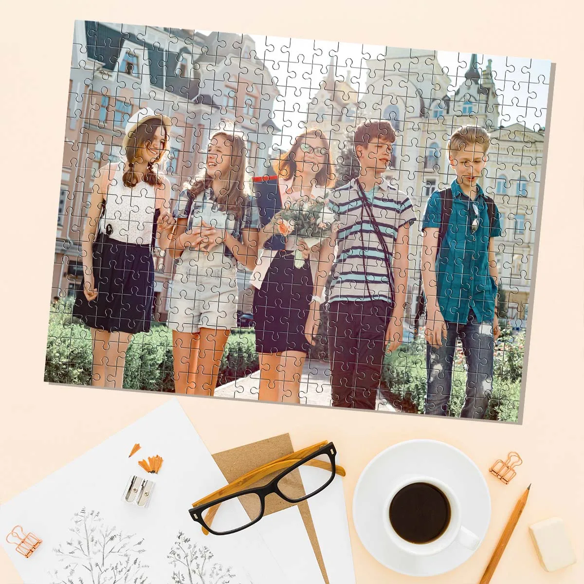 صورة مخصصة مبتكرة للأطفال الصغار، صورة قابلة للتخصيص، صورة شخصية، ألغاز مخصصة في الصور للأطفال، لعبة يدوية