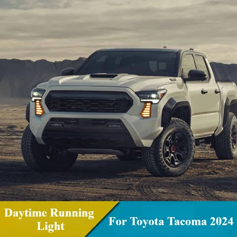 

Led Daytime Running Light Front Fog Lamp Dymanic Turn Signal Light For Toyota Tacoma 2024 2025 Modification Accessories