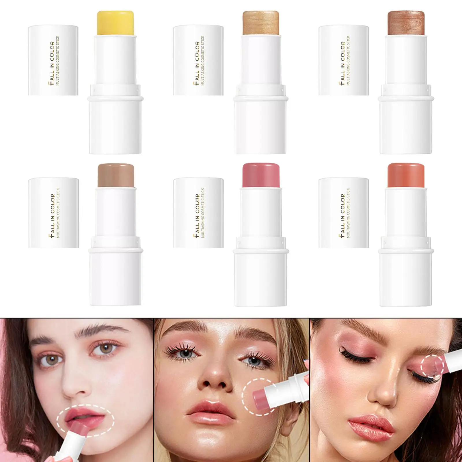 Make-up Mehrzweck Stick Blush Stick 3D Text marker für Auge alle Haut