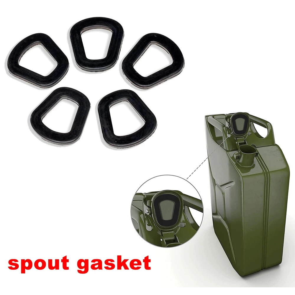 5pcs/set Car Accessories for Jerry Can Spout Fuel Canister Gaskets Rubber Fuel Can Seal Washers Can Spout Gaskets Replaceme