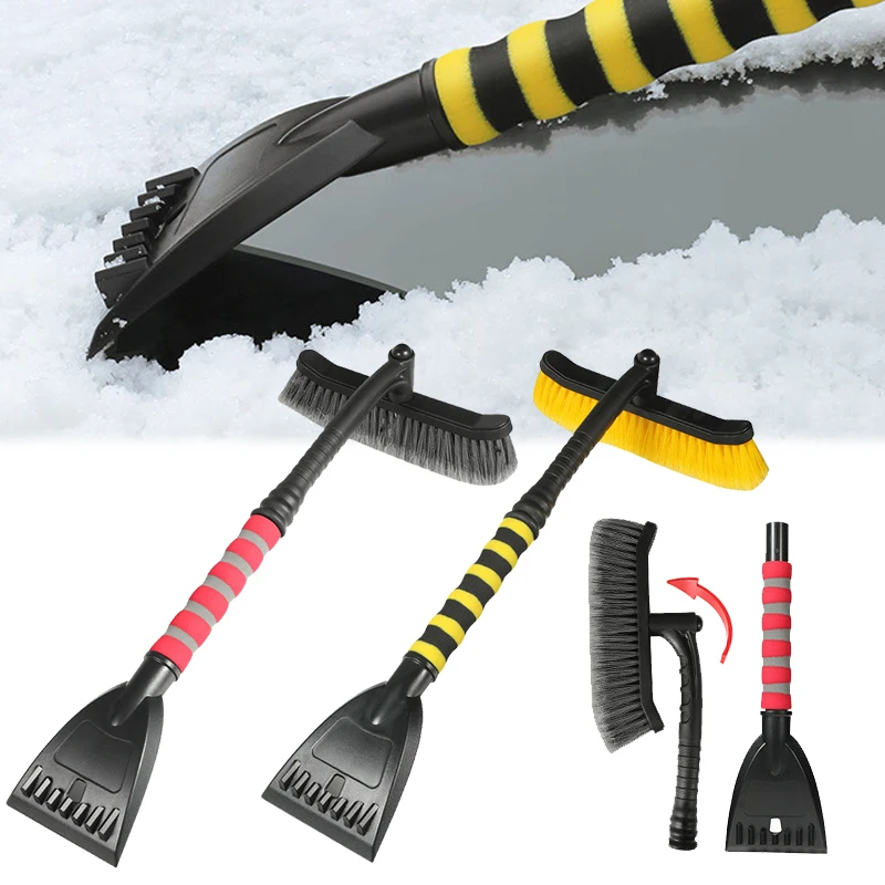 Snow Ice Scraper Snow Brush Rotatable Shovel Removal Brush Car Vehicle for The Auto Windshield Cleaning Scraping Tool Winter