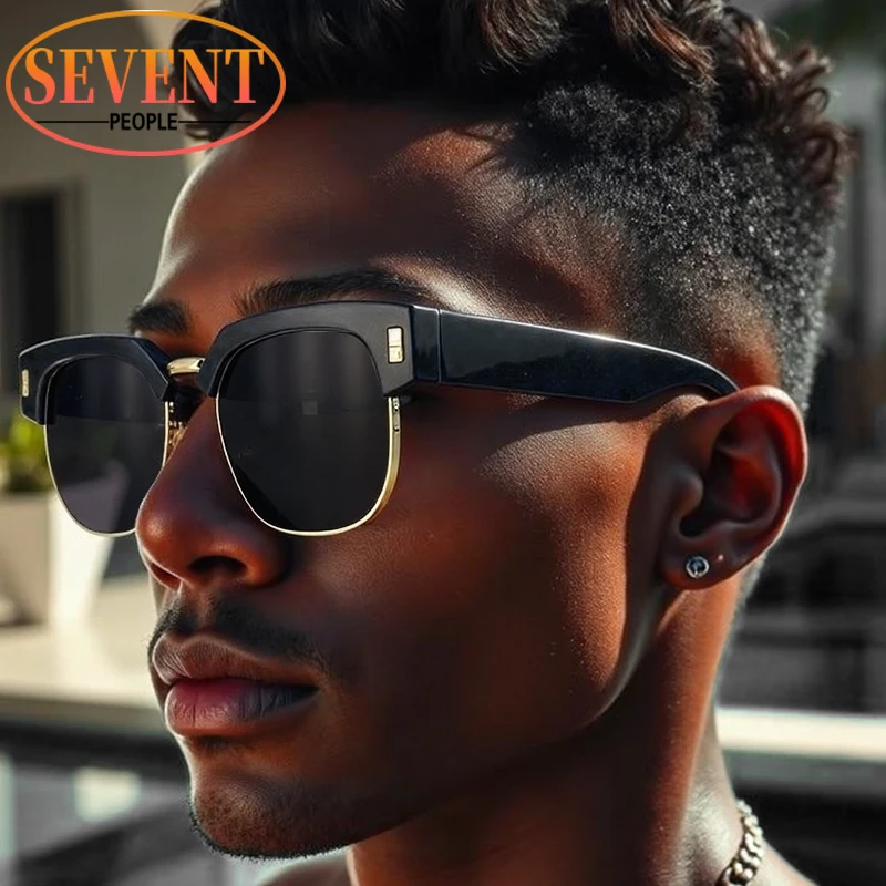 

Oversized Square Punk Sunglasses Men 2025 Luxury Brand Vintage Steampunk Outdoor Sun Glasses For Male Classic Driving Shades
