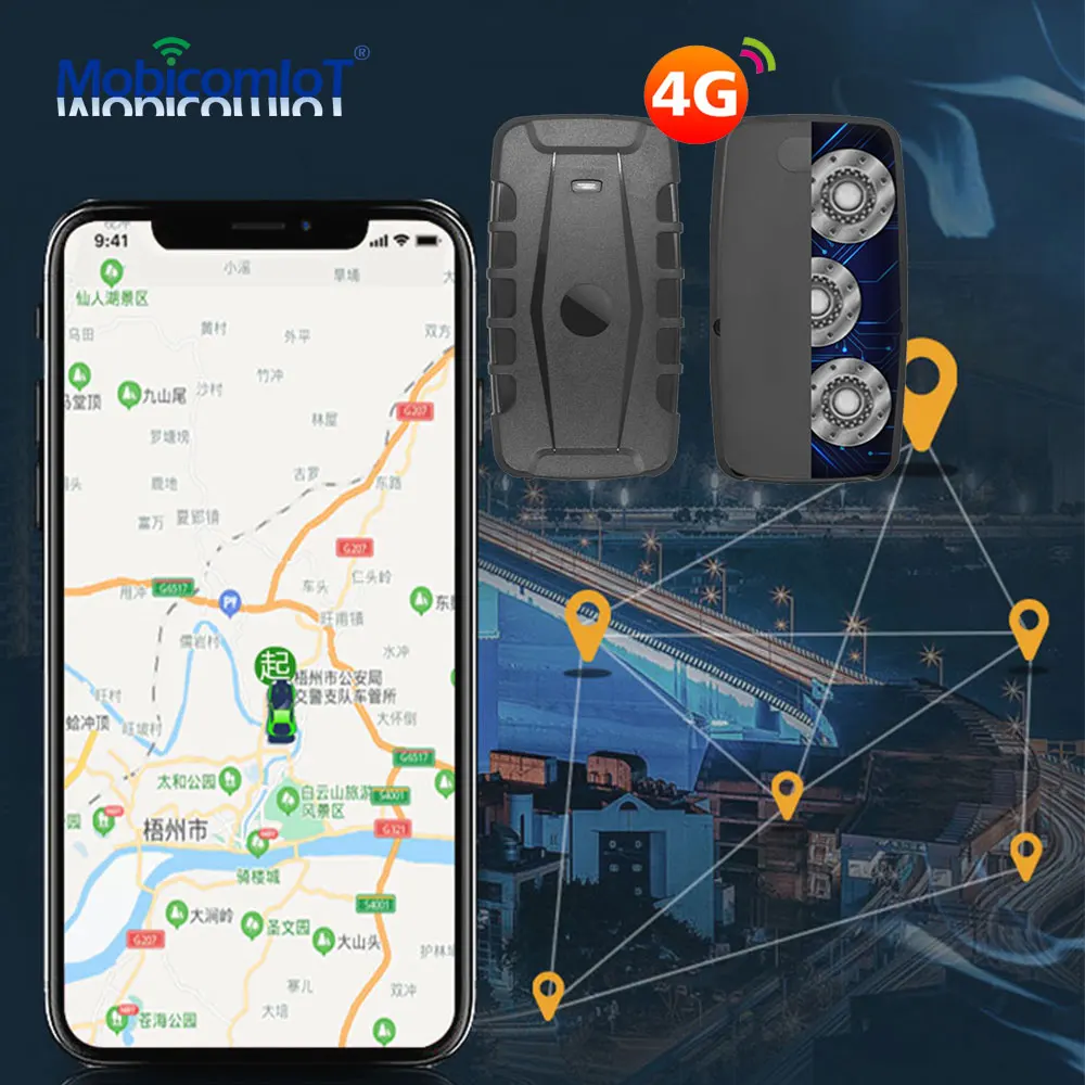 

GPS-трекер автомобильный, 4G LTE, 6000 мАч, 180 дней в режиме ожидания