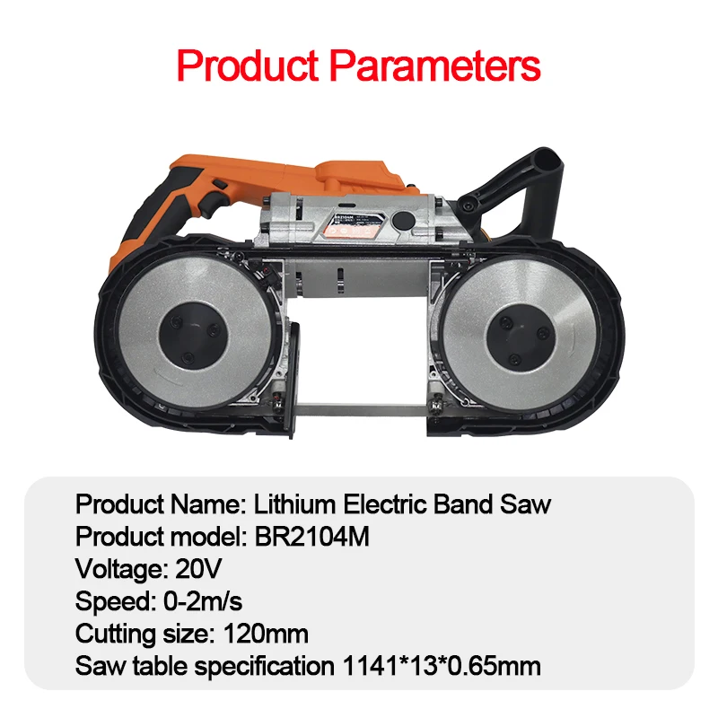

Electric band saw, spark-free, handheld, portable, rechargeable mini metal cutting machine