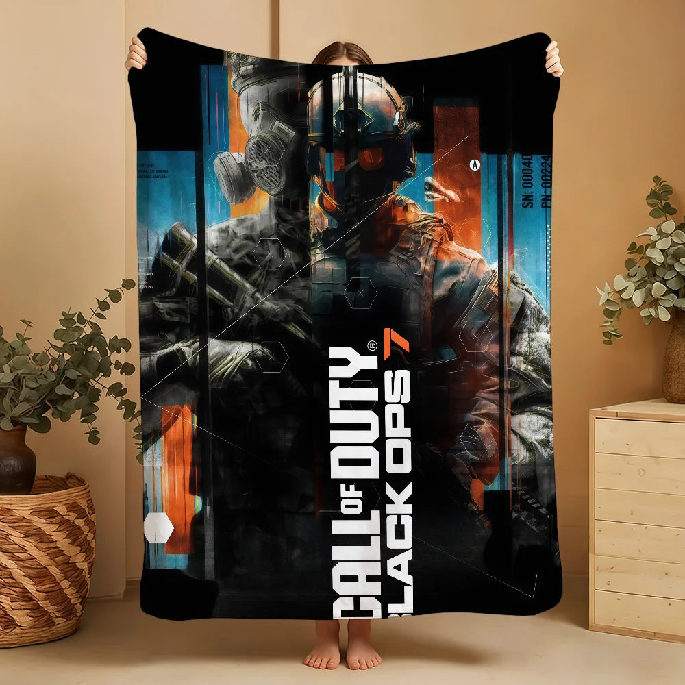 D-DutyS Ops Blanket Throw C-Call Super Cosy Plush Black 7 Living Room Sofa Of Couch Childish Birthday Gifts