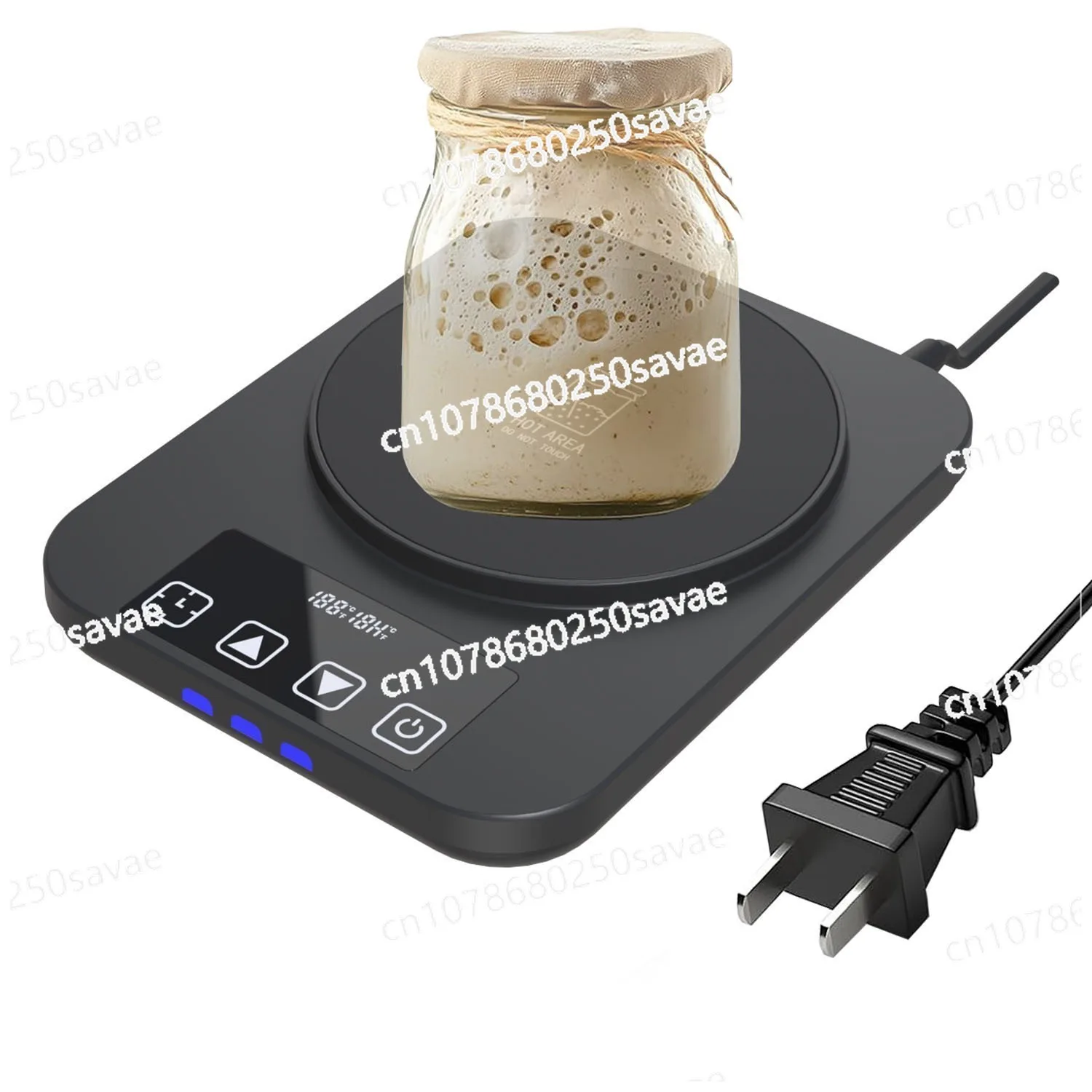 

Dough Starter Precise Temperature Control 70-100 ° F Sour Bread Starter Heating Constant Temperature Coaster 1F ° Adjustment