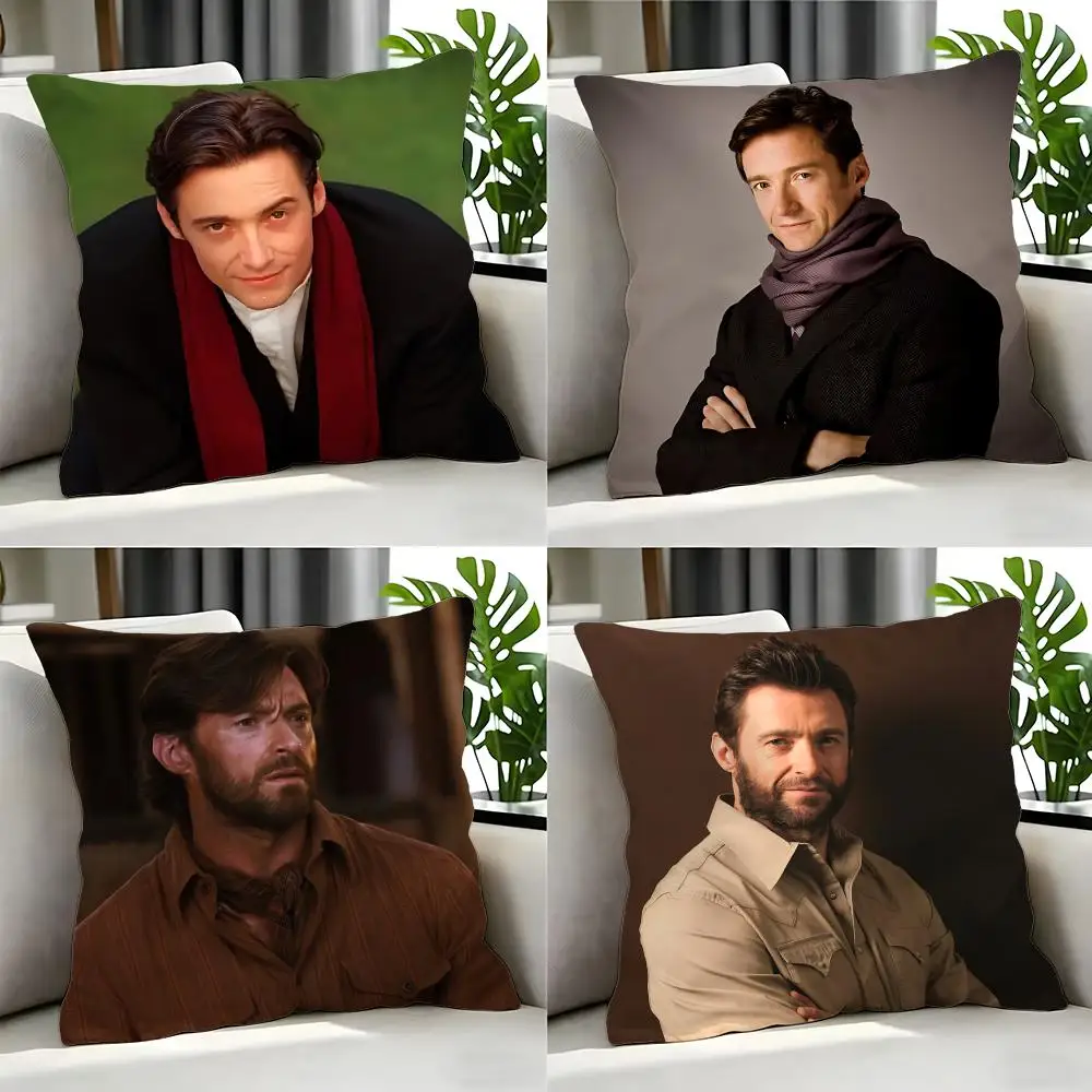movie Hugh Jackman Cushion Cover Cushion Cover Set 4Pcs 50x50 45x45 40x40 Pillowcase Decorative Sofa Home Decor