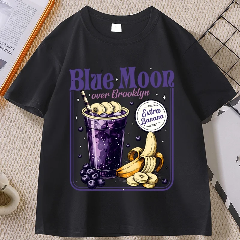 Blue Moon Over Brooklyn T-Shirt Heated Rivalry Extra Banana Smoothie T Shirt Men Women Casual Cotton Short Sleeve Tee Shirts
