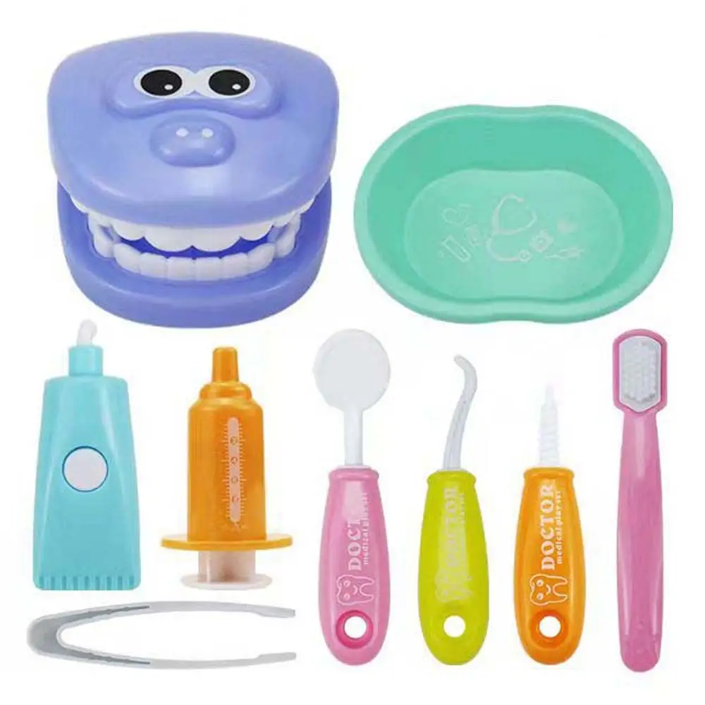 Toddler Activity Parent-child Interaction Doctors Role Play Toy Dentist Check Teeth Model Kid Doctors Game Kids Doctors Toy