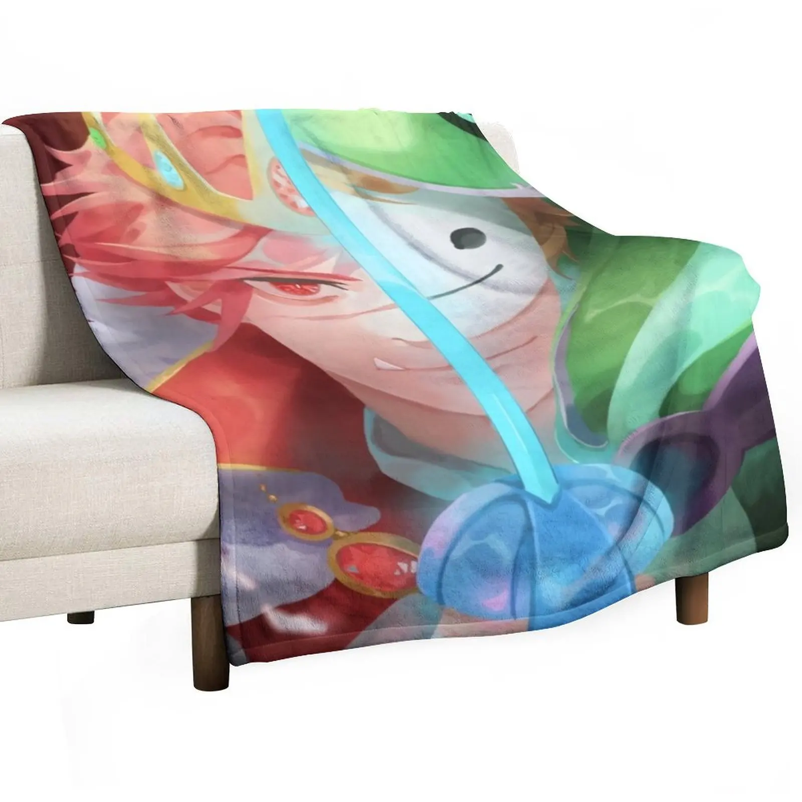 

Technoblade vs Dream Duel Throw Blanket Soft Sleeping Bag Kid'S Bed Fashionable Blankets