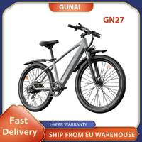 GUNAI GN27 Electric Bike, 750W Powerful Motor 48V 10.4Ah Battery Torque Sensor 27.5-inch Tires, 35km/h Max Speed, 70km Max Range