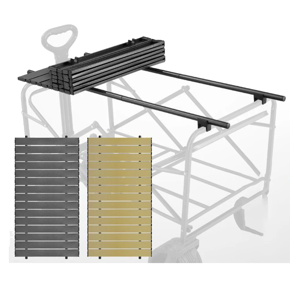 Camping-Klappwagen-Tischplatte 55x120cm Schwarz Gelb Grün Grau für Outdoor-Gartenwagen Trolley-Aufsatzplatte Möbel – Detail 1