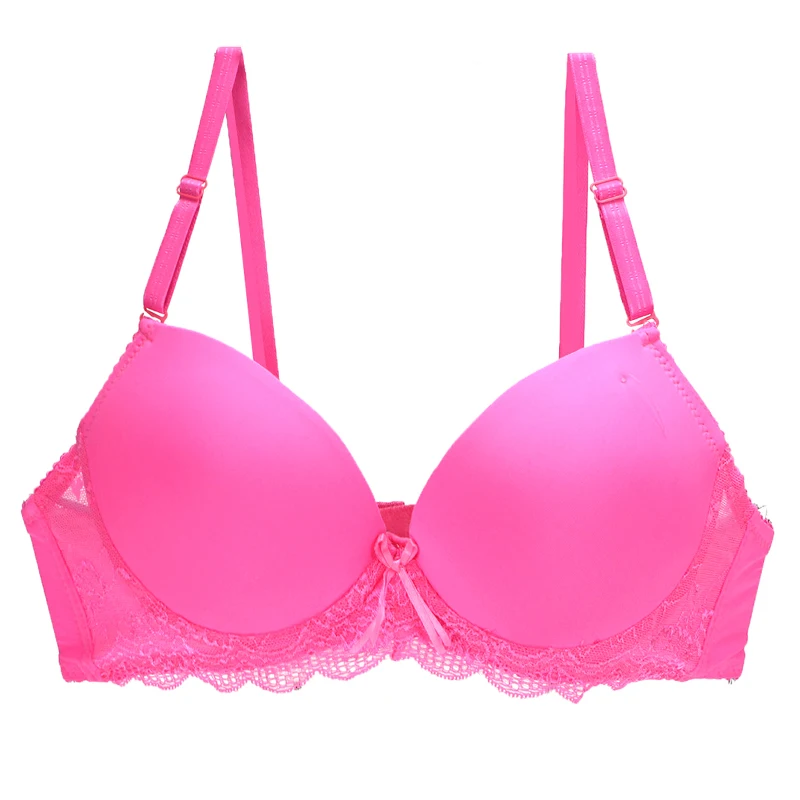 2022 New Plus Size Lace Bras For Women Sexy Lingerie Super Push Up Brassiere Young Girl Deep V BCDE Cup Underwear Bralette