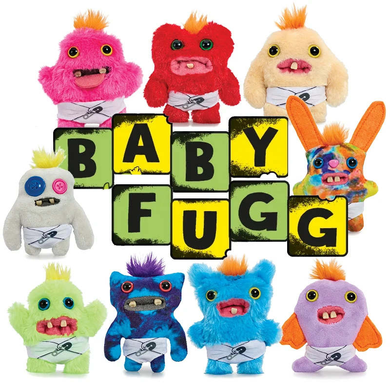 Fuggler Plush Funny Ugly Monster Baby Fugguler Series Babies Fugg in Diaper 9cm Soft Toy