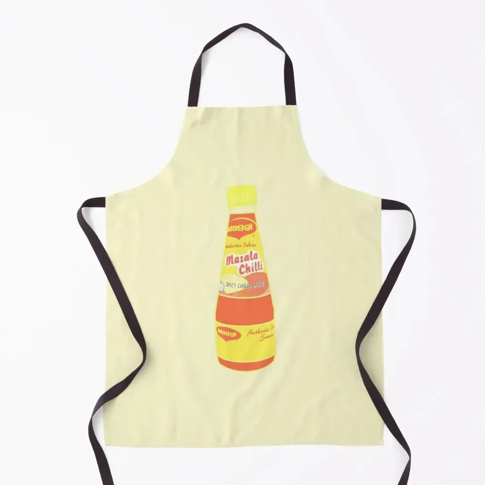 Maggi Masala Chili Sauce (Yellow) Apron Cleaning Products For Home For Man Haircut Chef Accessories Apron