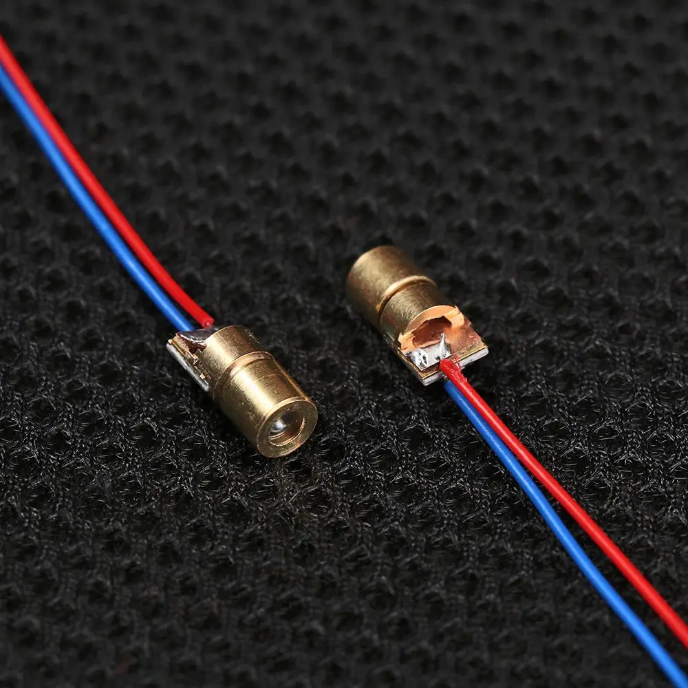 Hot Sale Copper Head Laser Diodes 650nm 6mm 3/5V 5 Million Watt Adjustable Lasers Red Sight Dot Diode Module Workshop Equipment