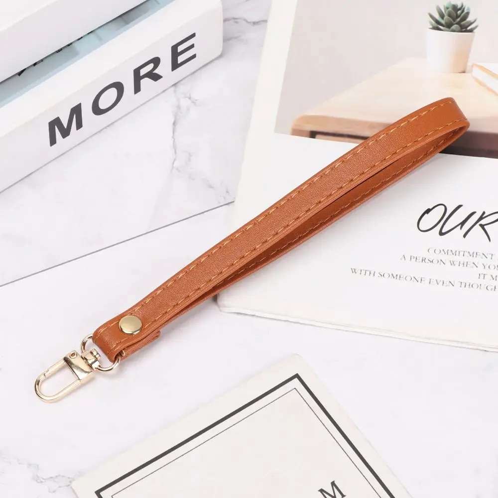 Metal Bag Wrist Strap Key Belt Waterproof PU Leather Wallet Strap Belt Handbag Straps