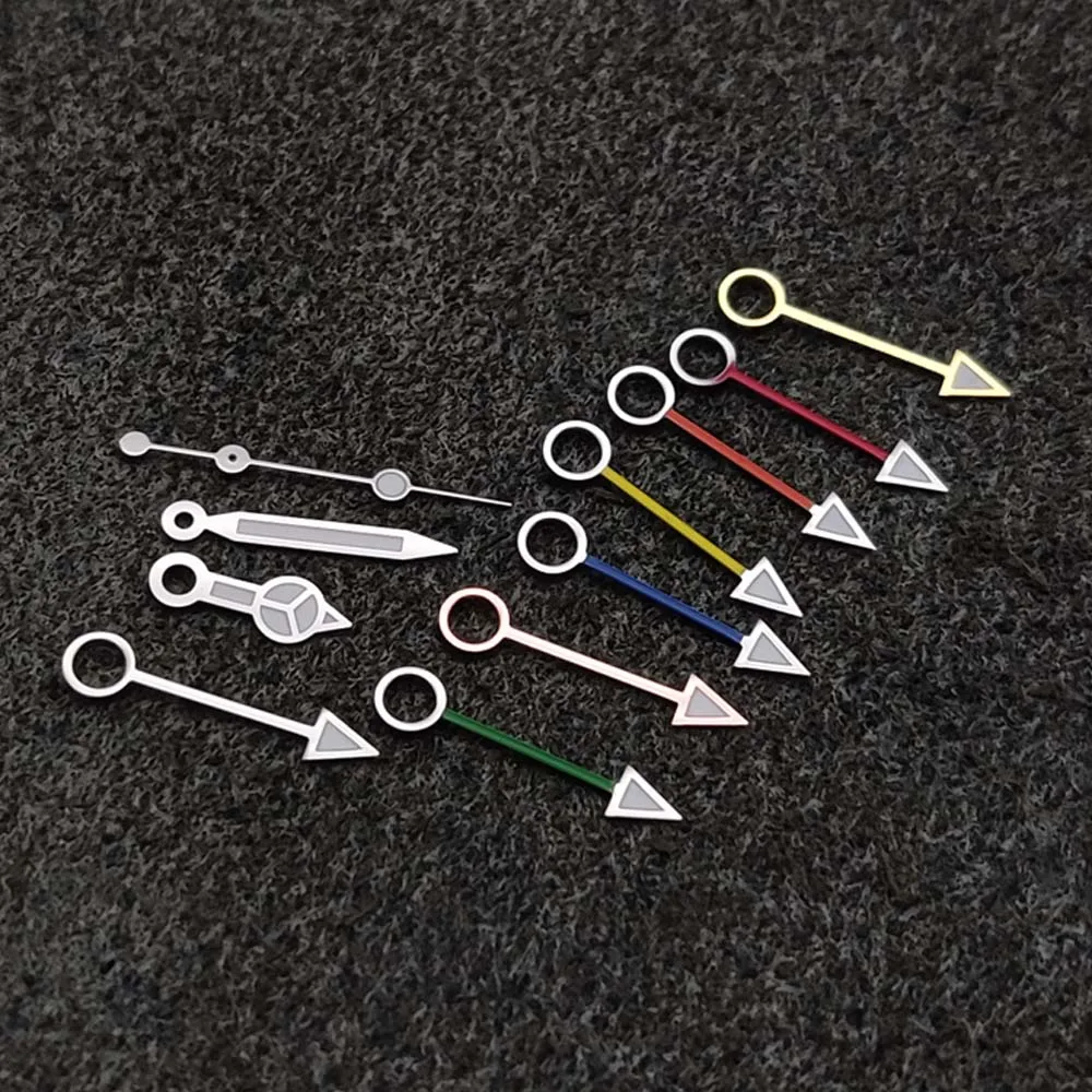 عقارب الساعة الرجالية مناسبة لملحقات استبدال اليد المضيئة باللون الأخضر لحركة الساعة GMT NH34