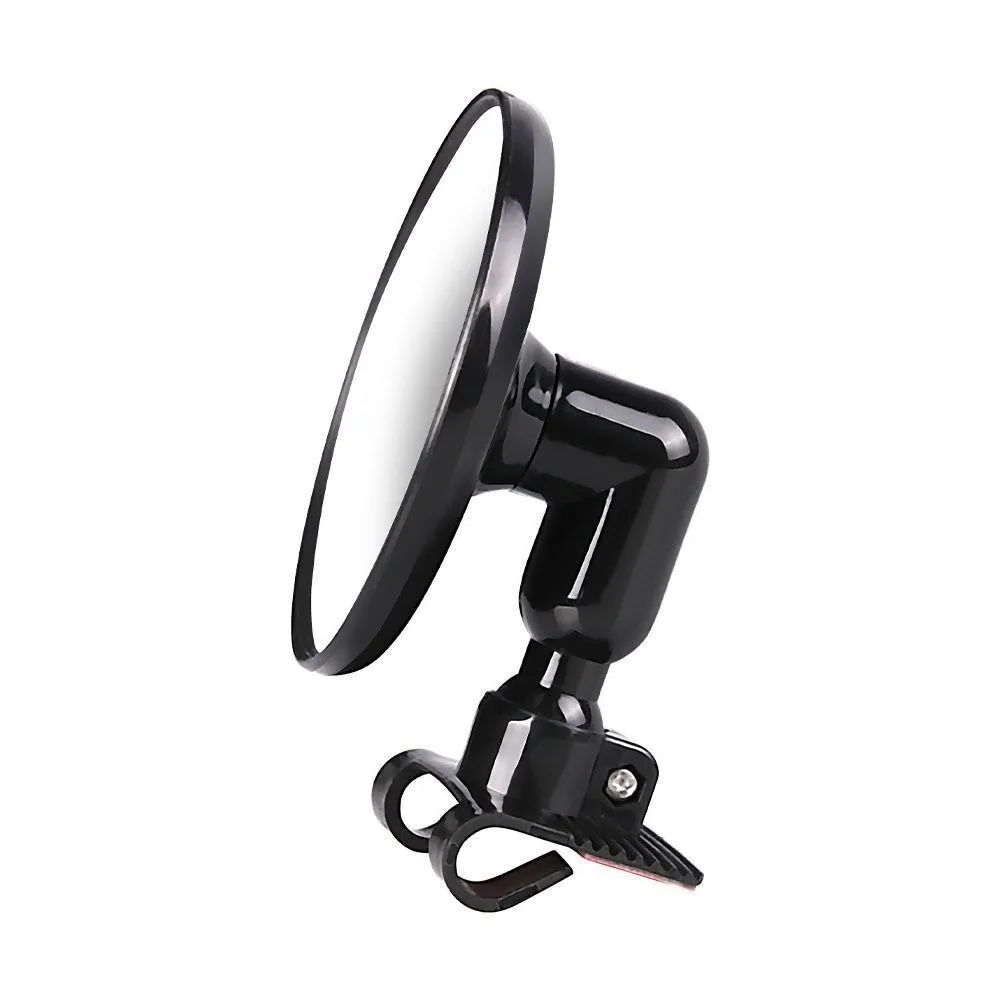 Round Rearview Mirror 360 Rotation Covers Auxiliary Rear View Wide Angle Convex Mirror Adjustable Car Auxiliary