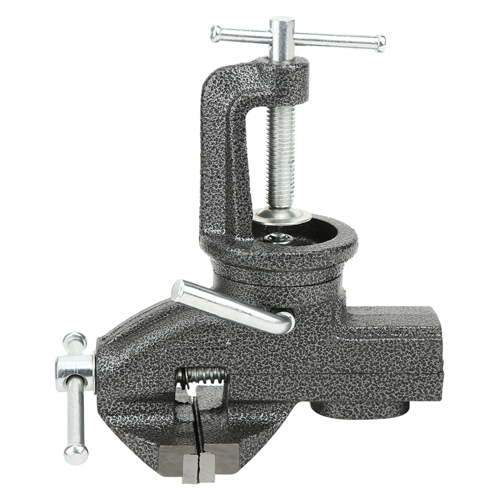 Jewelers Hobby Clamp Miniature Clamp on Table Bench Vise 80mm 360 Degree Work Table Miniature Clamp Cast Iron Workshop Equipment