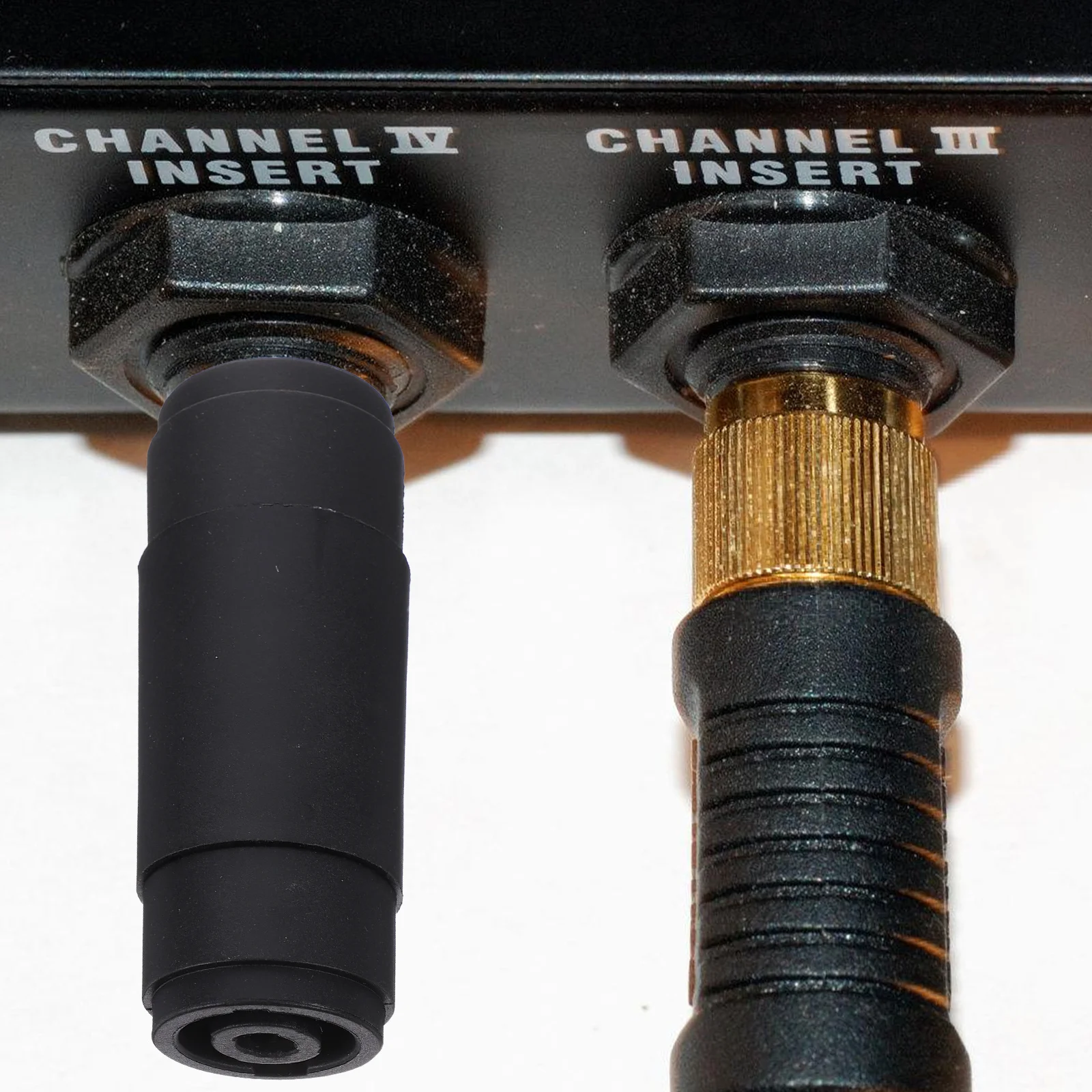 

2 Pcs Extended Plug Loudspeaker Connectors Audio Four Cores Trustworthy Devices Tool Male