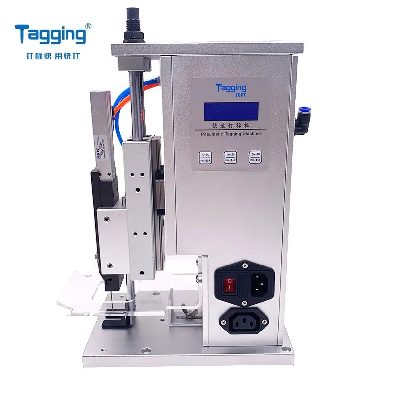 TM 8009 Pneumatic Extra Long Fine Needle Tagging Machine For Thickness Socks And Towels Tag Tool
