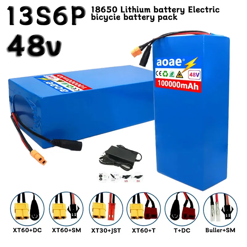 

New Original 48V 100Ah 13s6p Lithium Battery Pack 48v 100000mAh 2000W Citycoco Motorized Scooter Batteries Built in 50A BMS
