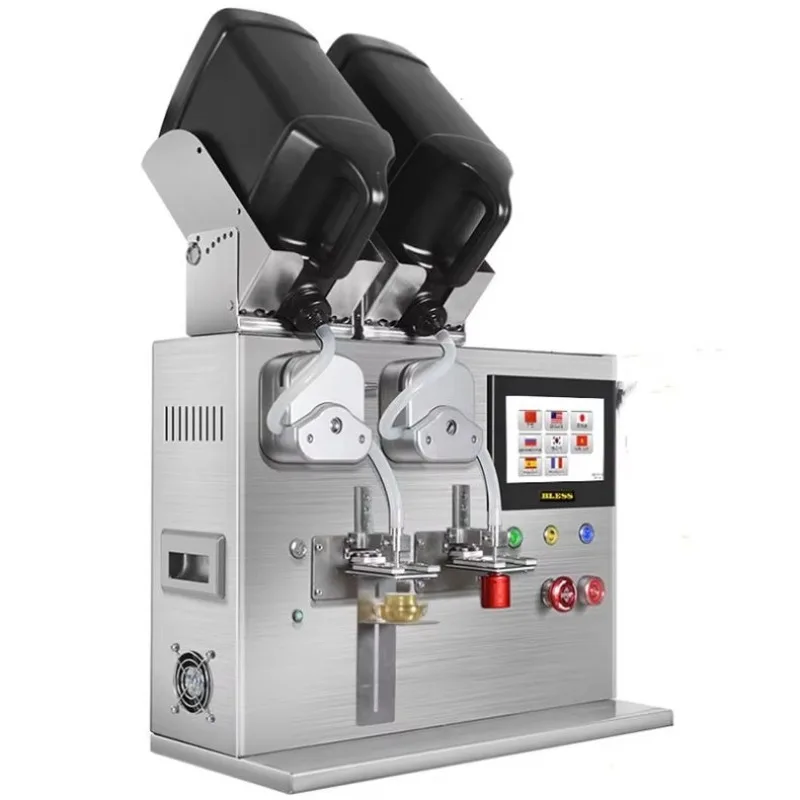 Single Double Head Automatic Cosmetics Lip Gloss Perfume Essential Oil Liquid Nail UV Gel Nail Polish Filling Machine