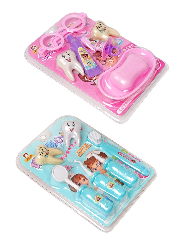 6pcs Dentist Gifts Kids Children Earlier Education Brushing Tooth Toy Teeth Brush Teaching Model Demo Teeth Study Model