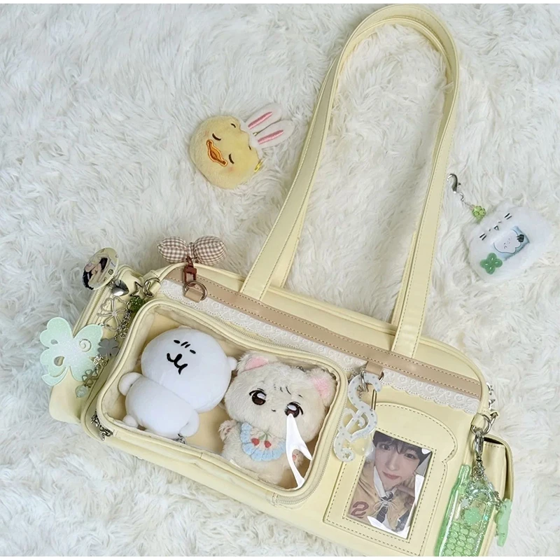 

Concert Hidden Lamp Stand Tote Bag For Kpop Fans Cute Crossbody Doll Display Bag Large Capacity Women Sweet Daily Commuting Bag