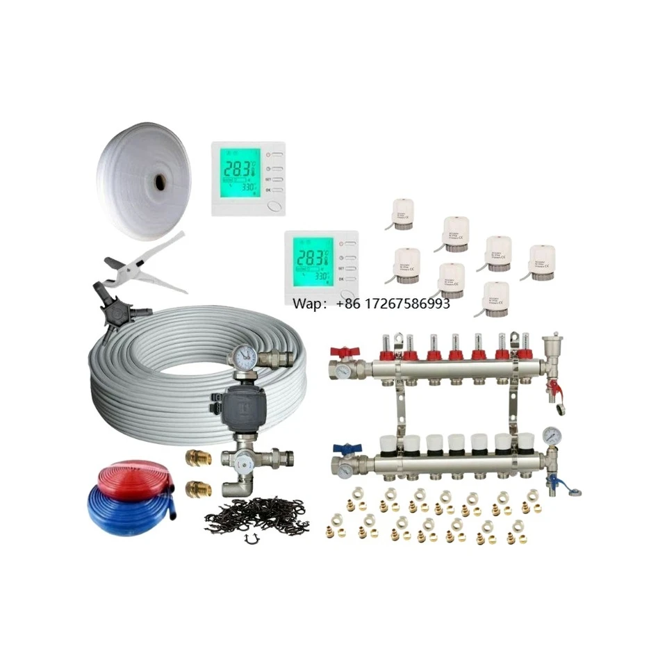 

10-200sqm Underfloor Heating Multi Wet Kit Including 5 Layer Pipe,pump Brand New Original Spot Plc