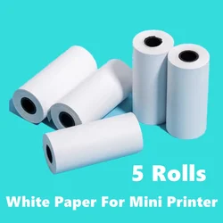 Universal Paper 57mmx25mm Thermal Sticker Paper for All Mini 57mm Inkless Wireless Bluetooth Thermal Printer Papel Termica