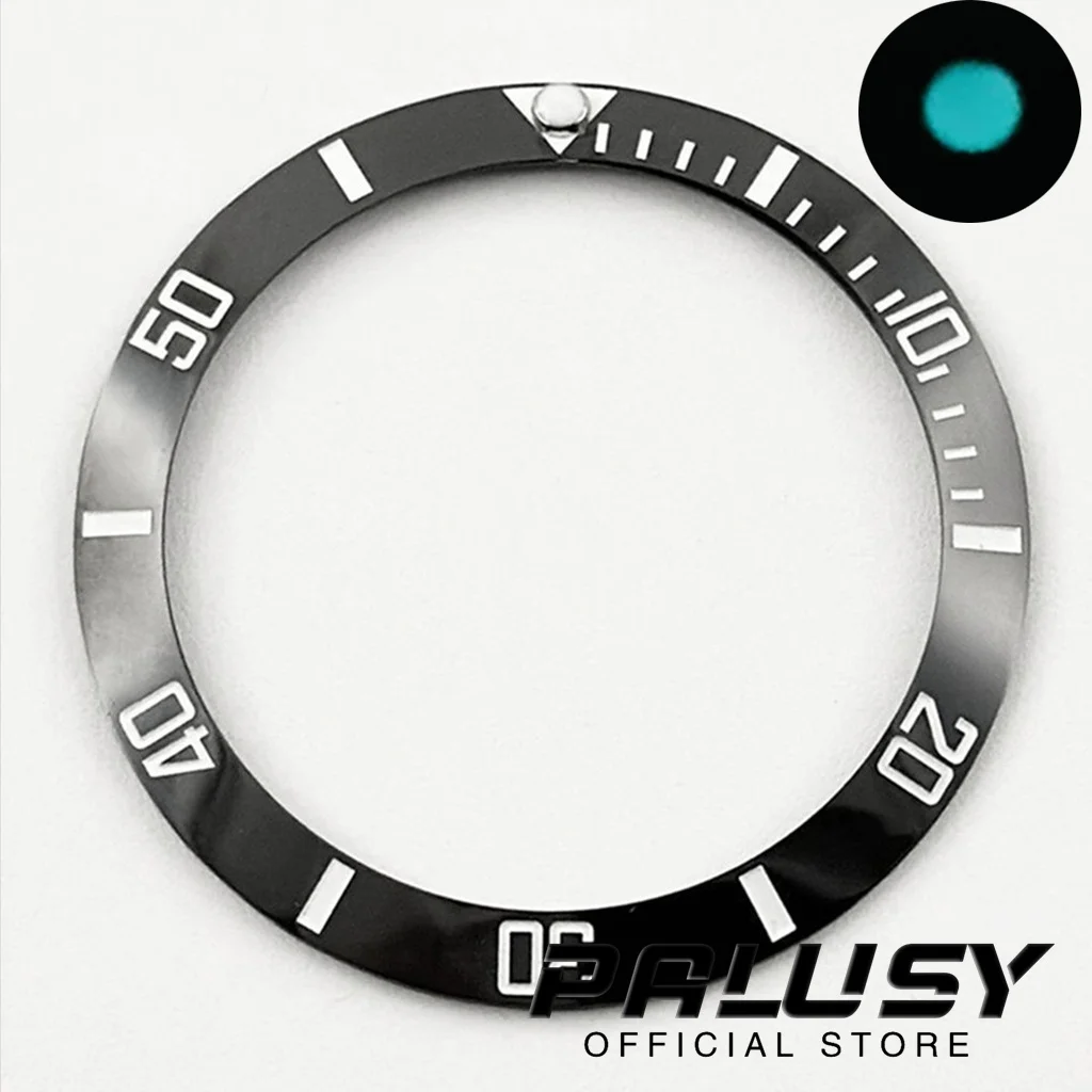 38mm Slope 1PCS BGW9 Lume C3 Lume 38mm*30.6mm Diving Ceramic Bezel Insert for NH35 NH34 NH36 NH38 NH70 NH72 Movement Watch Bezel