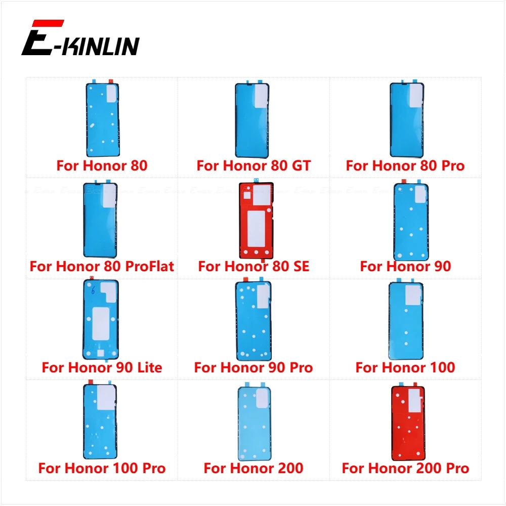 Housing Back Battery Cover Rear Sticker Adhesive Glue Tape For HuaWei Honor 80 90 100 200 Pro GT Flat SE Lite Repair Parts