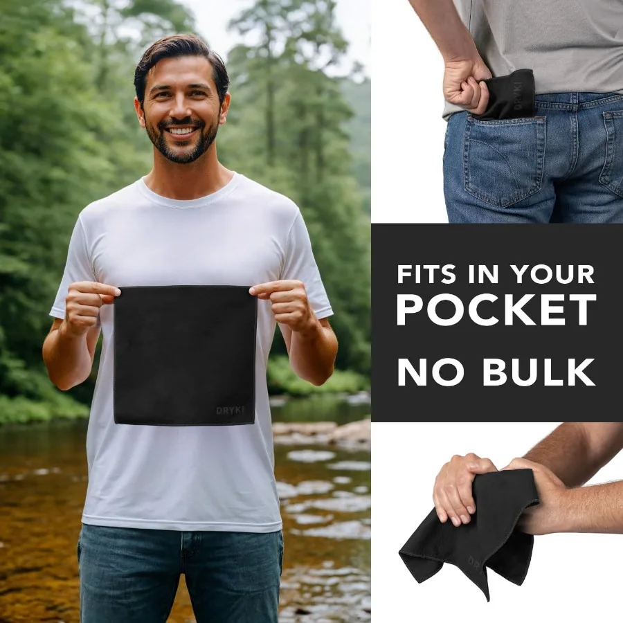 Sweat Absorbing Handkerchiefs The Original PocketSized Sweat Towels QuickDry Microfiber Sweat Rags for Face Hands Body Men Wome