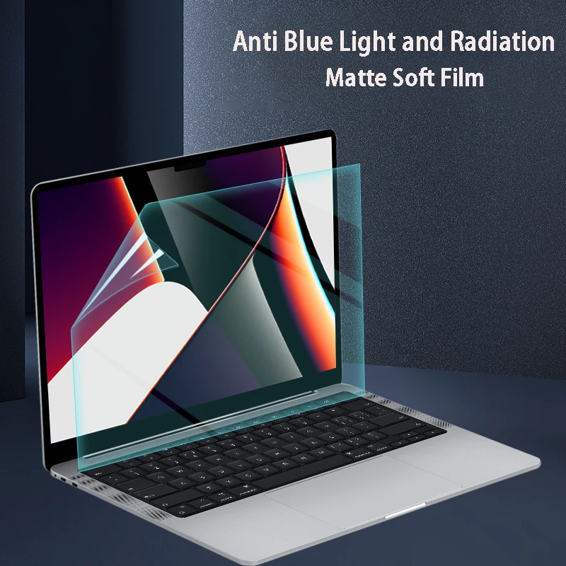 Protector de pantalla HD para Macbook Pro 15, modelos A1990, A1707, A1398, A1286, película suave PET mate Anti-Luz Azul Anti-radiación