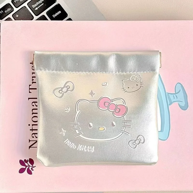 Bolsa portátil para guardar cables de datos de viaje, monedero, clip de resorte de cierre automático, bolsa de maquillaje para lápiz labial, pequeña bolsa de almacenamiento interior