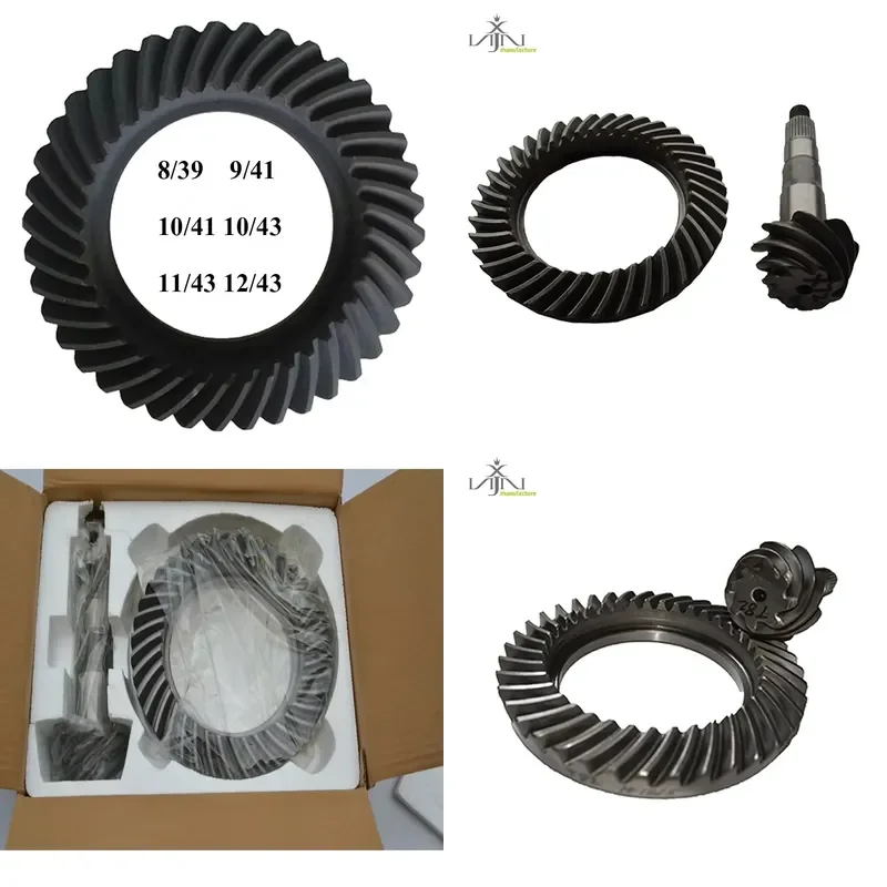 AP01 Rear Axle Crown Pinion Gear Set with Ratios 8/39 9/41 10/41 10/43 11/43 12/43 for Hilux Hiace Differential
