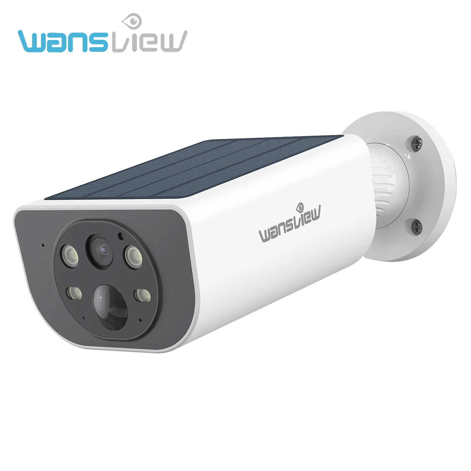 Wansview Outdoor Draadloze WIFI Camera 2K 3MP Batterij Solar Beveiligingscamera Schijnwerper Kleur Nachtzicht Lokale Alarm Waterdicht