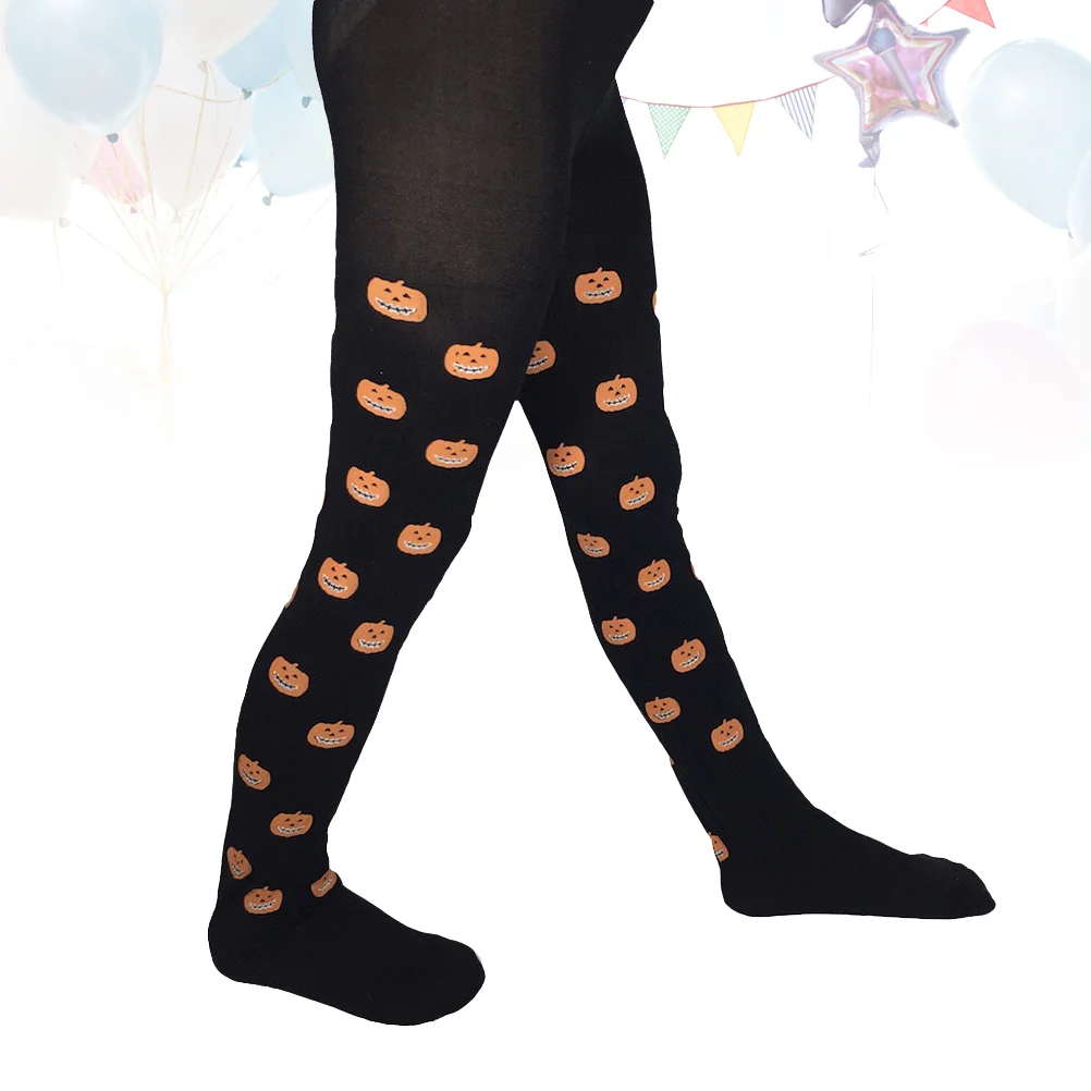 

Halloween Pumpkin Tights Pantyhose Stockings for Children (Black) Halloween pantyhose pumpkin pantyhose