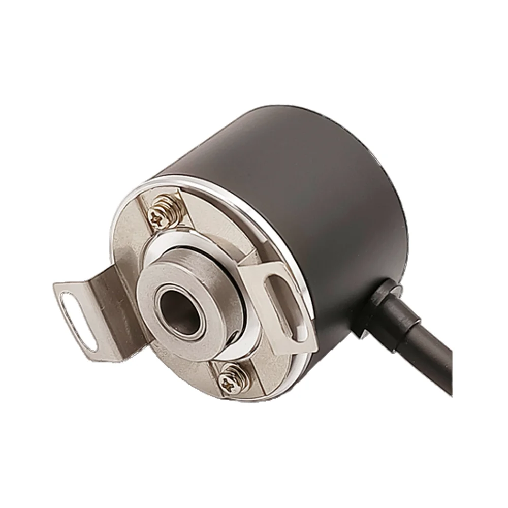 

RZH40-6-F-1024-30Основной корпус Внешний диаметр 58 мм Диаметр вала 6 мм Инкрементальный энкодер Двухтактный выход 5 В/9-30 В 1-8192PPR.