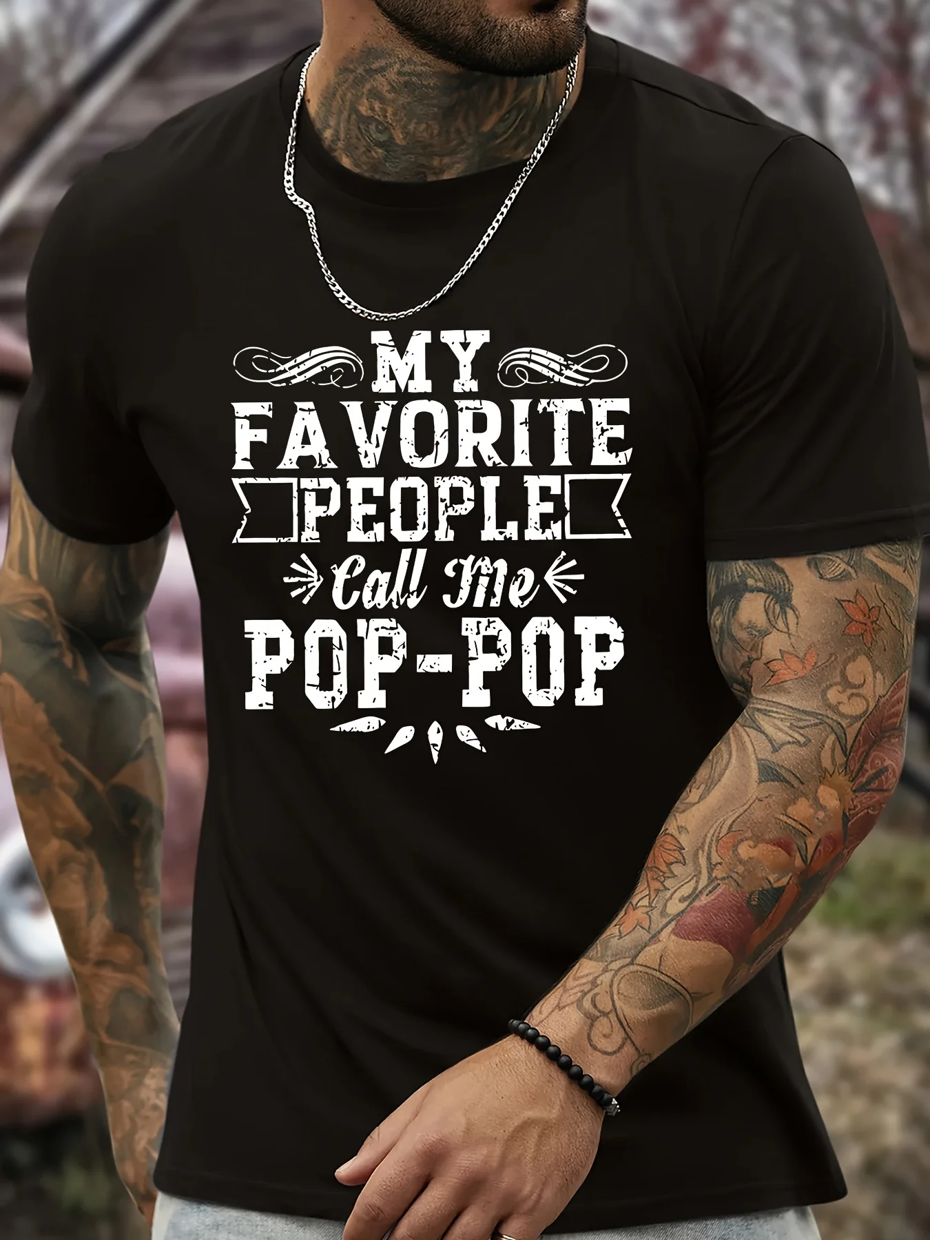 My Favorite People Calls Me Pop-pop T-Shirt 100% Cotton O-Neck Short Sleeve Summer Casual Mens T-shirt Streetwear