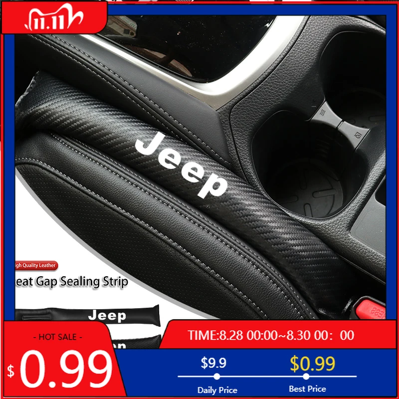

Cup Holders Car Interior Seat Gap Plug Leather Filler Leakproof Pads For Jeep Grand Cherokee Wrangler JK Gladiator Compass Reneg