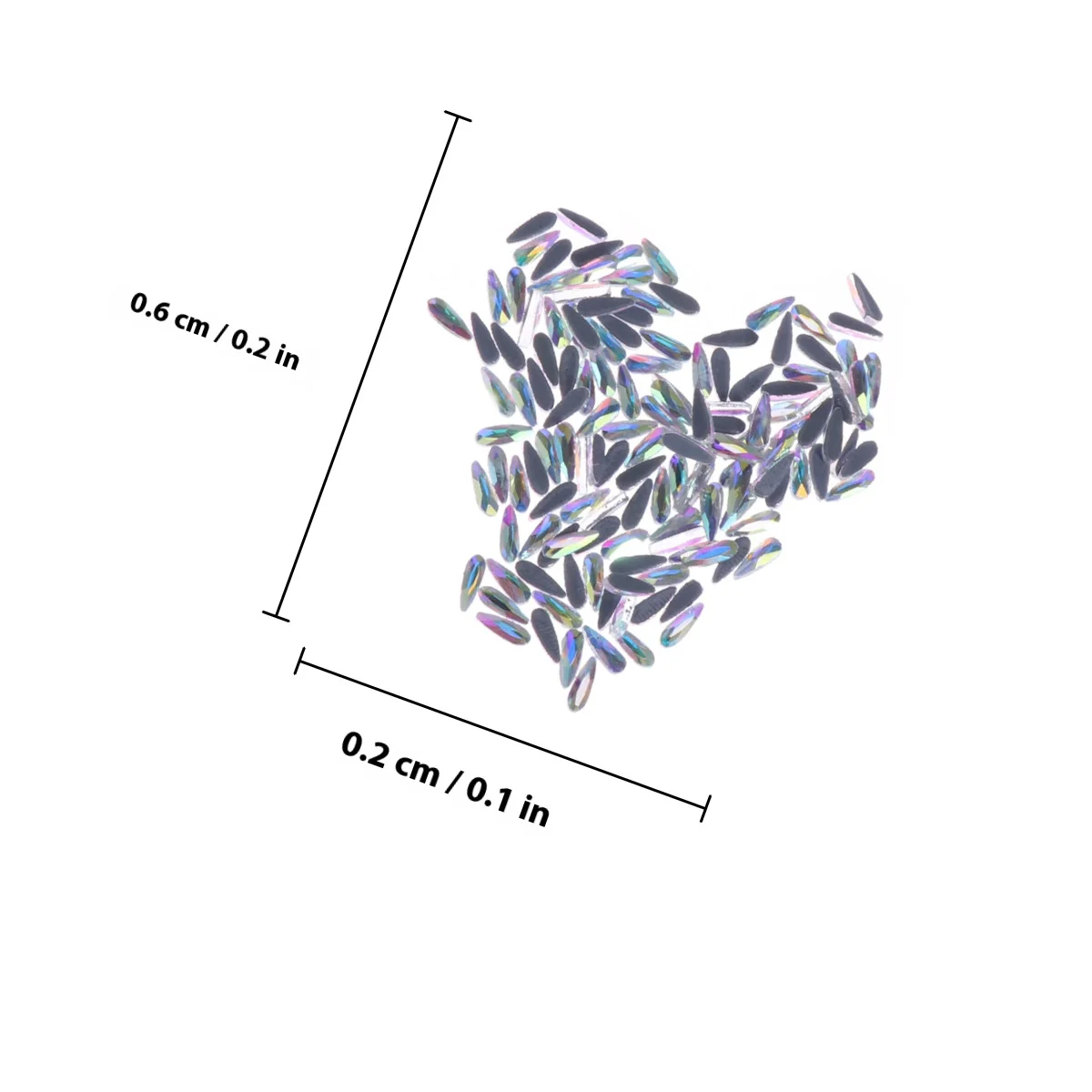 144 個ネイルアートラインストーン DIY ネイルラインストーン装飾ナチュラル付け爪クリスタルグリッターサロン家庭用