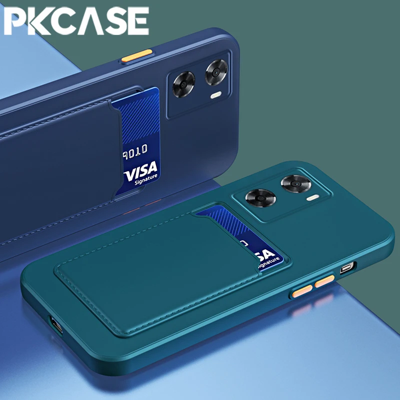 PKCASE إدراج بطاقة جراب هاتف ل ممن لهم A36 A76 A96 A38 A58 A98 للصدمات حافظة للبطاقات الغطاء الخلفي ل Reno 14 13 11 10 Pro Plus 11F