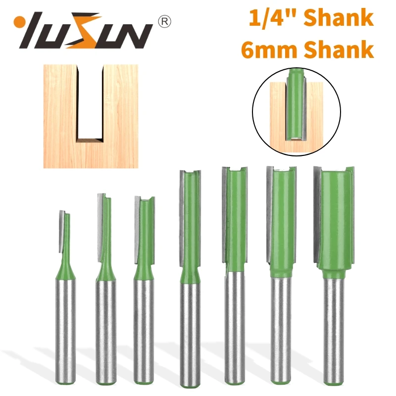 YUSUN Straight Bit Router Bit Carbide Cutters Woodworking Milling Cutter For Wood Bit Face Mill Wood Cutters End Mill