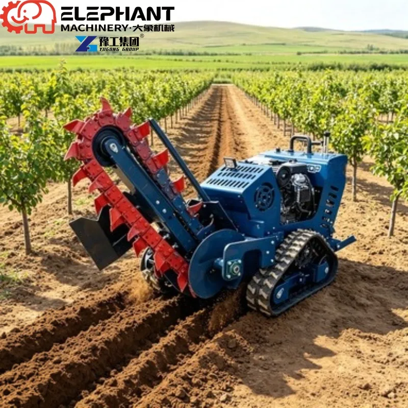 Crawler Trencher, Easy Maintenance Crawler Ditcher Easy Operate Pipeline Trencher For Farm Drainage Trench