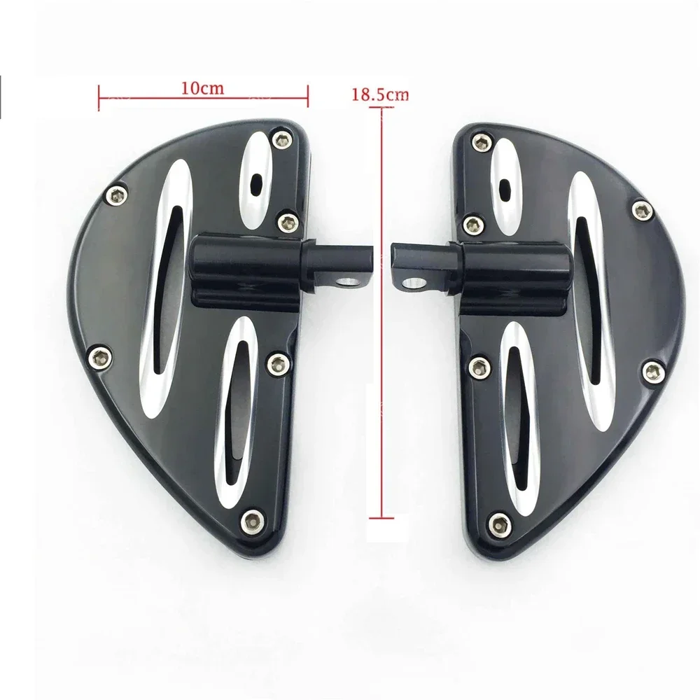 Motorcycle Rear Passenger Stretched Floor Boards for Harley Touring FLST/FLD Electra Glide and 08 Later Models