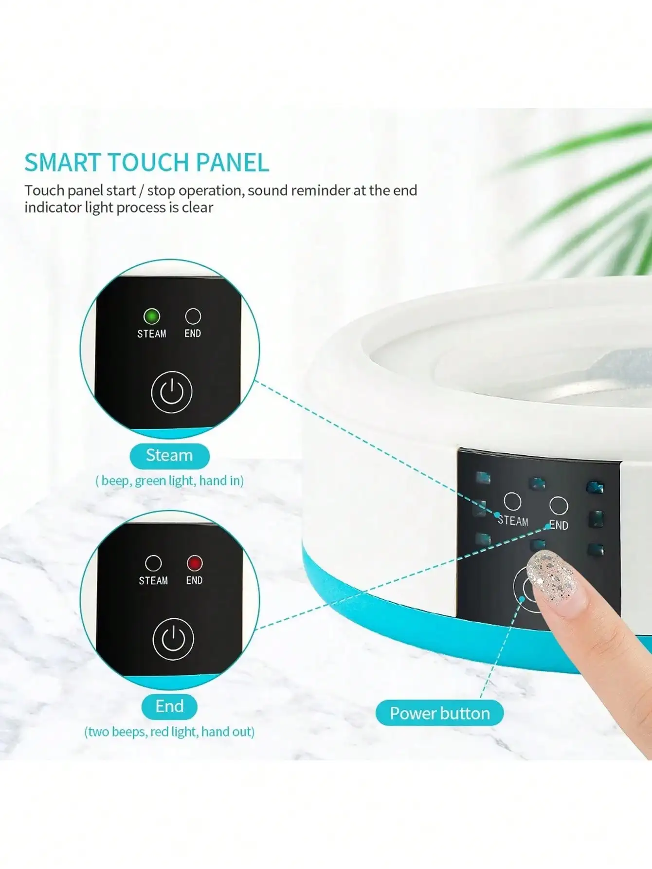 Stoom Nagellak Remover Machine Elektrische Nagellak Remover Tool Steam Off Gel Polish Gemakkelijk Snel Draagbare Nagelstoomboot Voor Ho